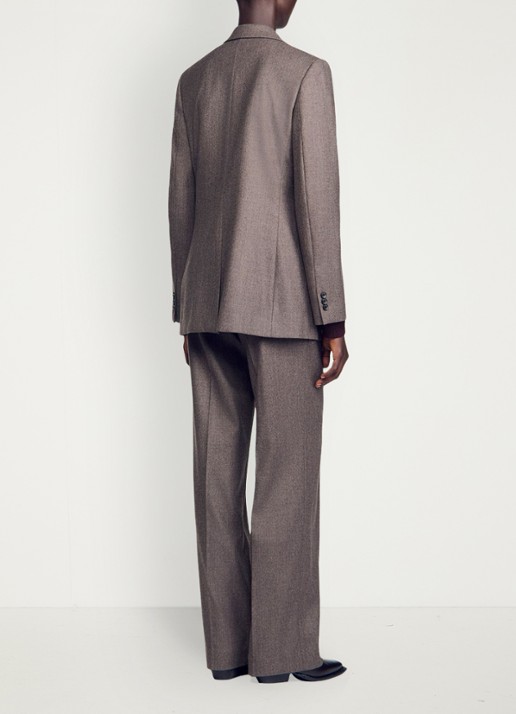 Sandro Blazer van wol - achterkant taupe