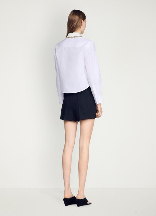 Sandro Blouse met strass - achterkant wit