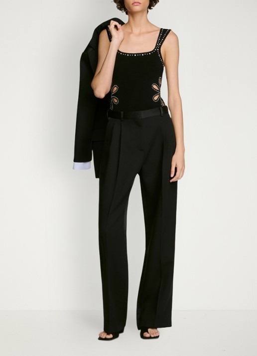Sandro Body met strass - detail 2 zwart