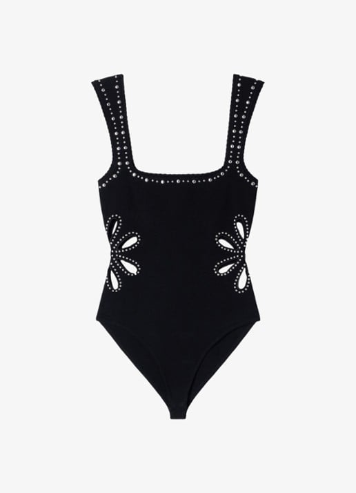 Sandro Body met strass - voorkant 5 zwart