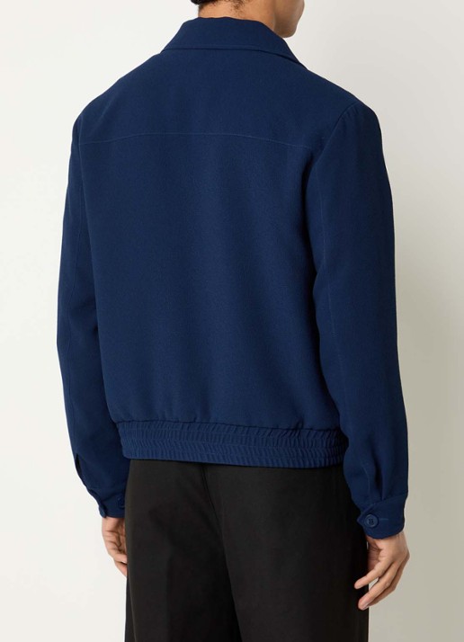 Sandro Bomberjack met steekzakken - achterkant 4 donkerblauw