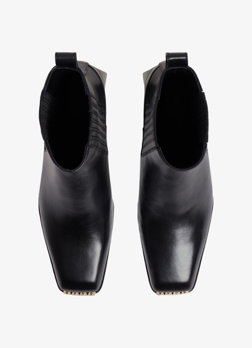 Sandro Chelsea boot van kalfsleer - detail 3 black / zwart