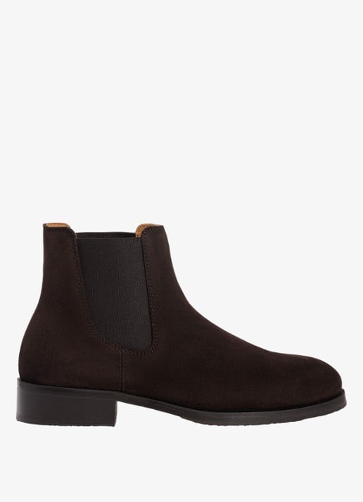 Sandro Chelsea boot van leer