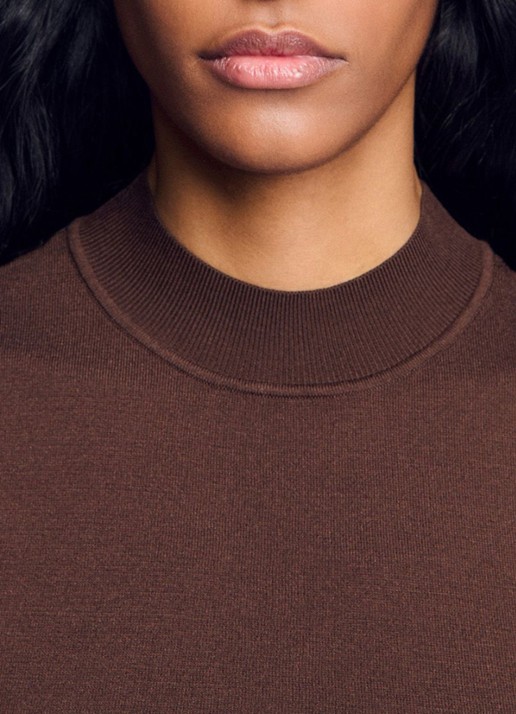 Sandro Crop top met stretch - detail 6 bruin