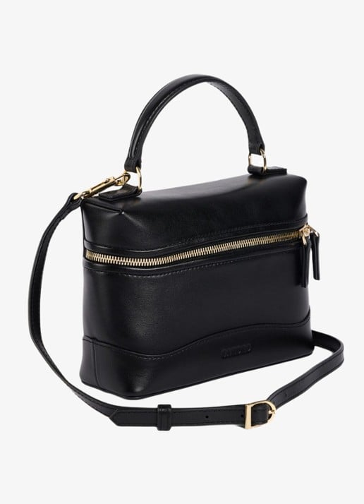 Sandro Crossbody van leer - detail 3 zwart