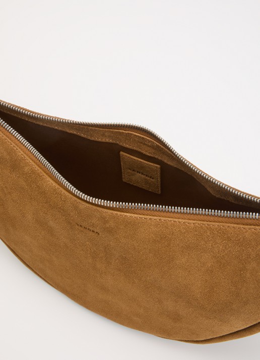 Sandro Crossbodytas van suède - detail 3 cognac