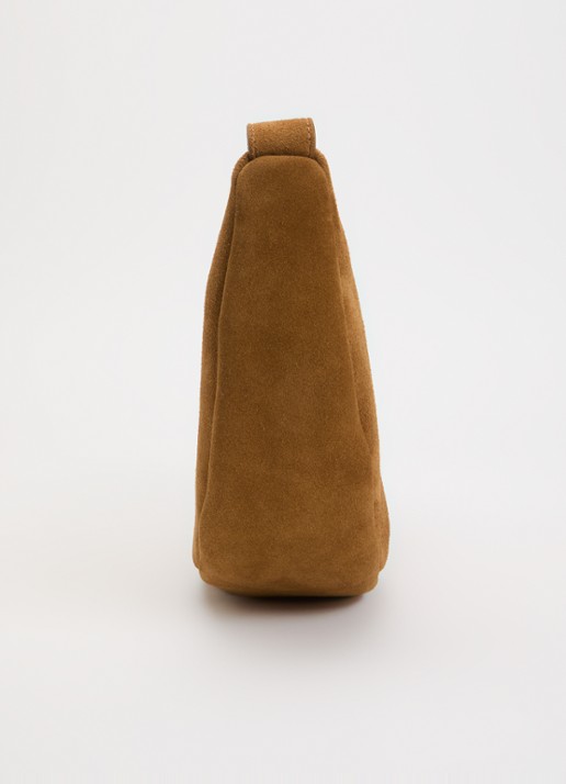 Sandro Crossbodytas van suède - detail 4 cognac