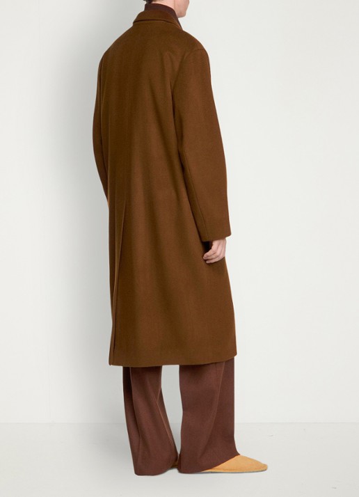 Sandro Double-breasted mantel met klepzakken - achterkant 4 naturel