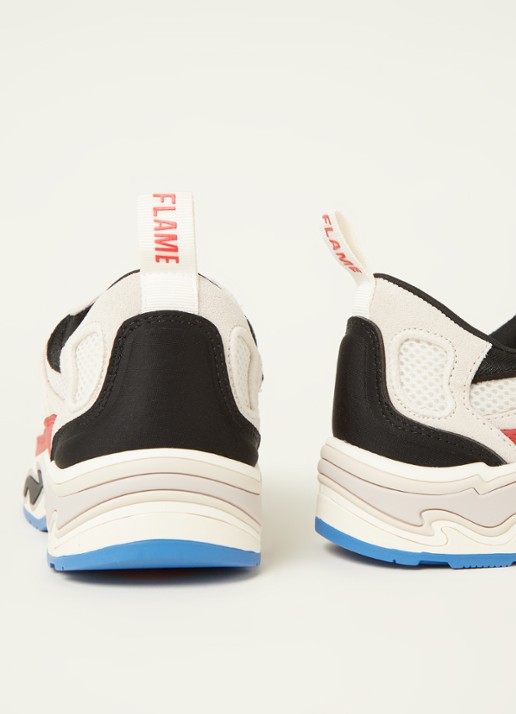 Sandro Flame sneaker met leren details - detail 2 beige