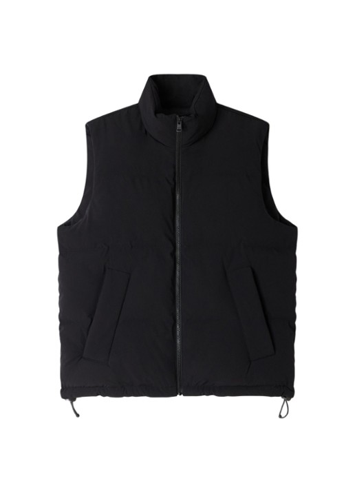 Sandro Gewatteerde bodywarmer met steekzakken - voorkant zwart
