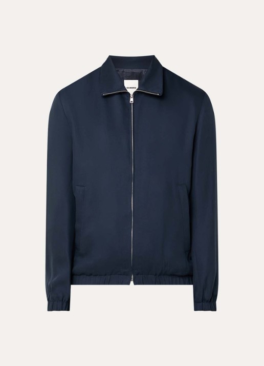 Sandro Jack met steekzakken - voorkant donkerblauw