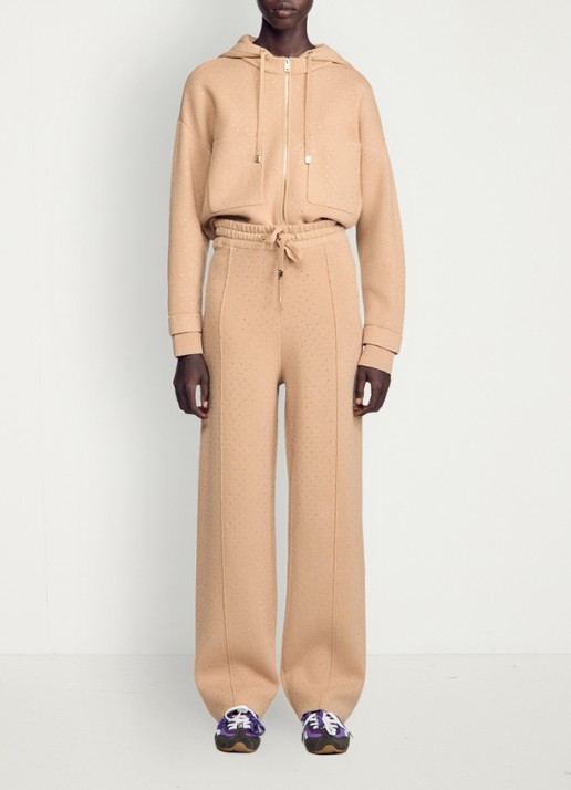 Sandro Joggingbroek met strass - voorkant 5 camel