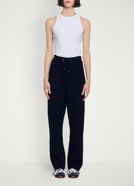Sandro Joggingbroek met strass - voorkant 6 zwart