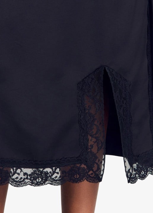 Sandro Lange rok met details van kant - detail 5 zwart