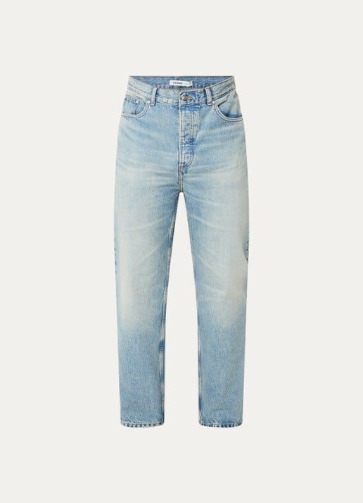 Sandro Loose fit jeans met lichte wassing - voorkant 2 indigo