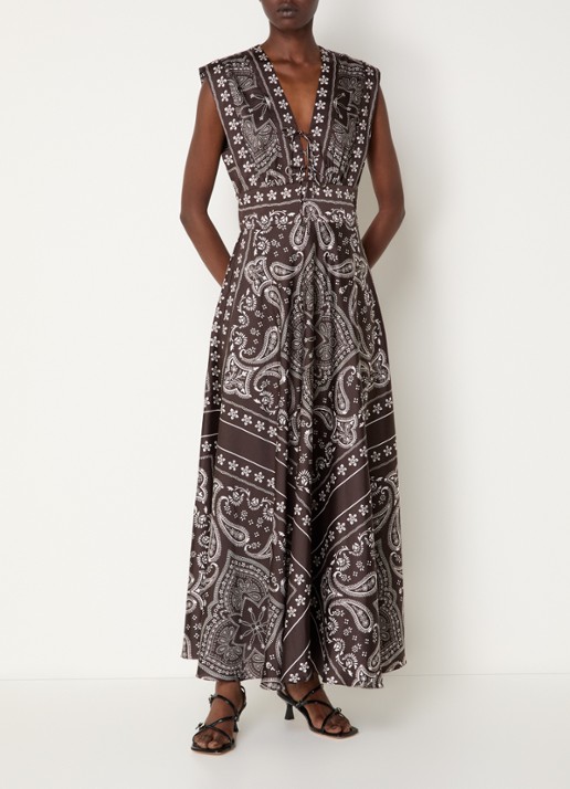 Sandro Maxi jurk met paisley dessin