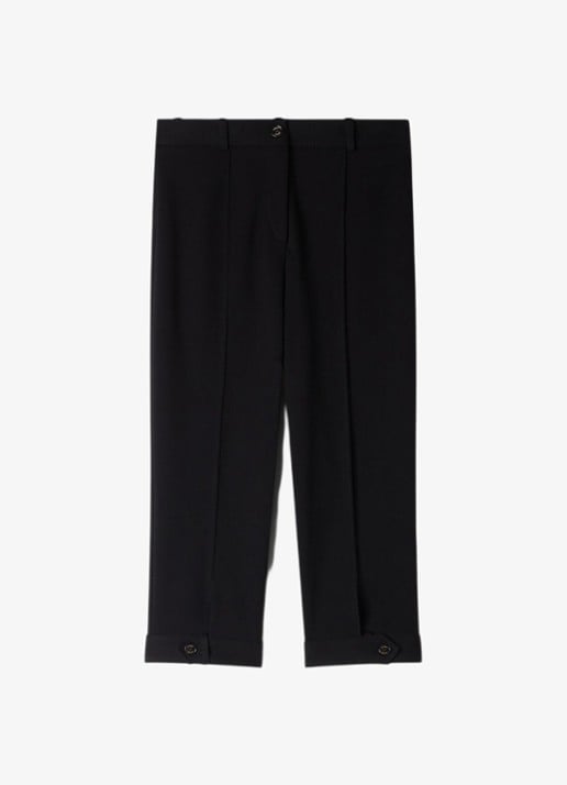 Sandro Mid waist straight fit capri broek