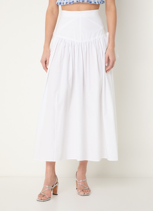 Sandro Midi rok met strikdetail