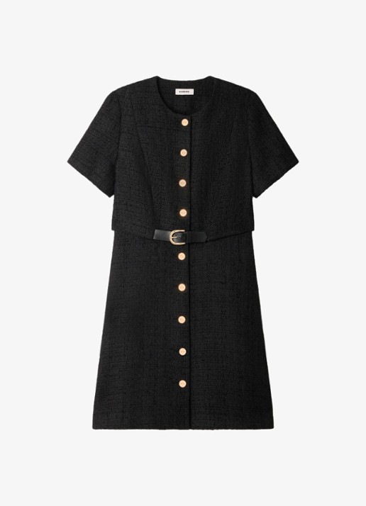 Sandro Mini jurk met tweed-look