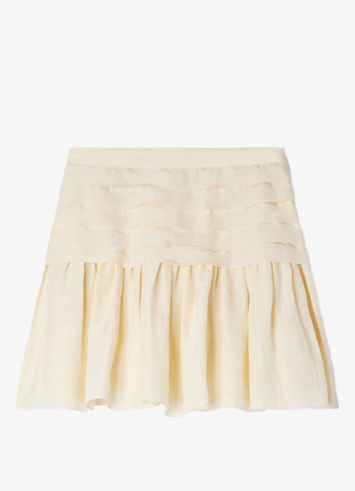 Sandro Mini rok met plooien