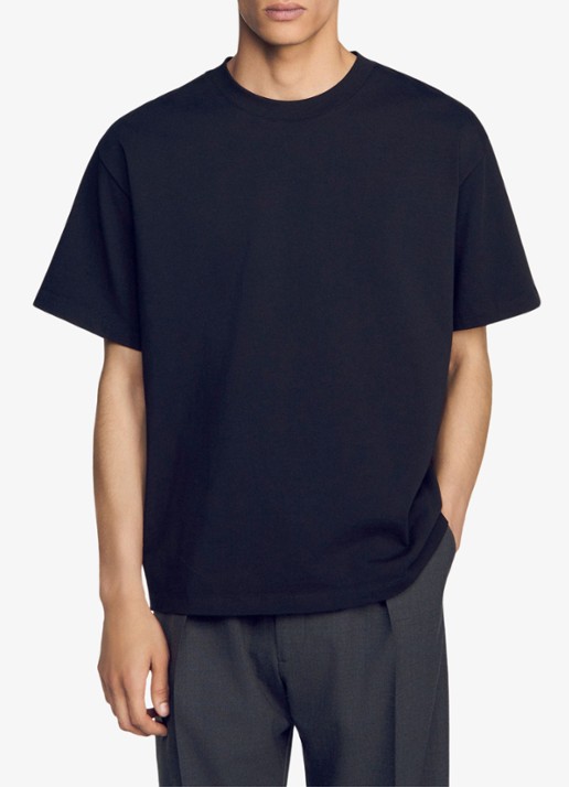 Sandro Oversized T-shirt met ronde hals