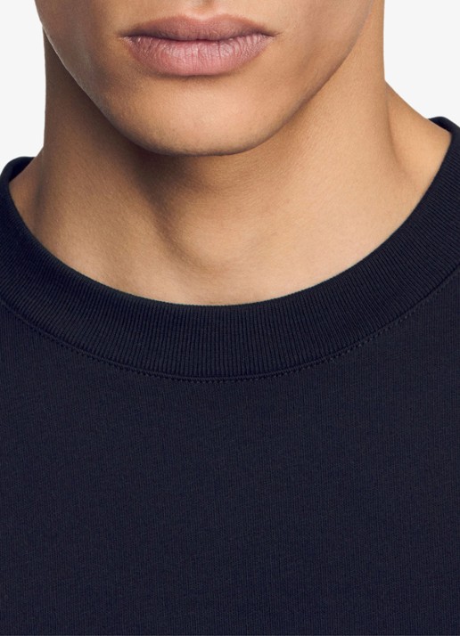 Sandro Oversized T-shirt met ronde hals - detail 5 zwart