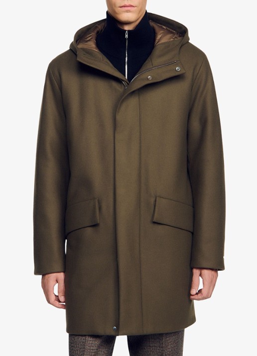 Sandro Parka in wolblend