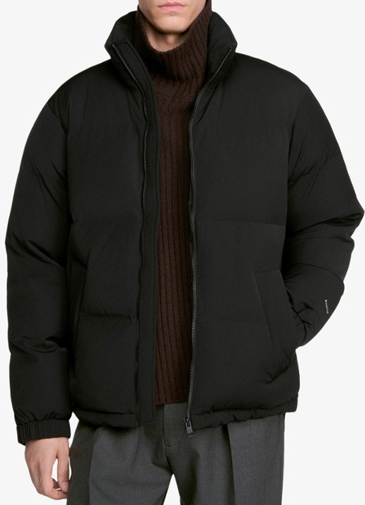Sandro Puffer jas met logo