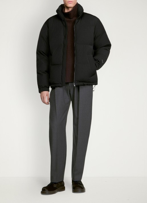 Sandro Puffer jas met logo - detail 5 zwart