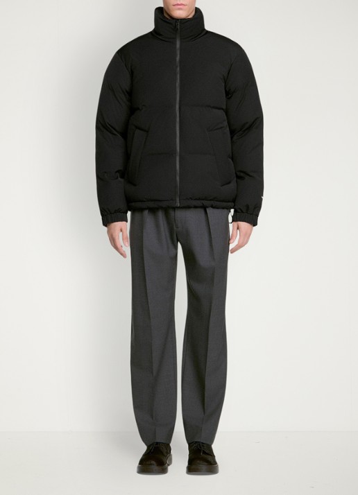 Sandro Puffer jas met logo - voorkant 3 zwart