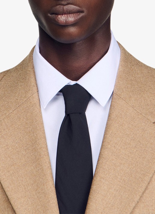 Sandro Regular fit colbert met klepzakken - detail 2 beige