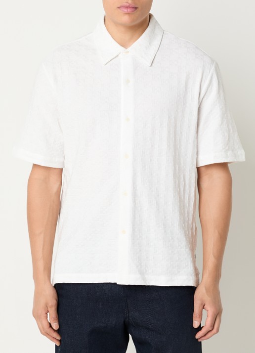 Sandro Regular fit overhemd met ruitdessin