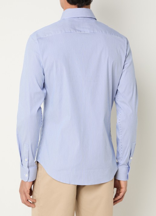 Sandro Regular fit overhemd met streepprint - achterkant 4 staalblauw
