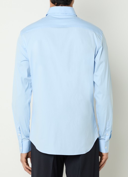Sandro Regular fit overhemd met stretch - achterkant blauw