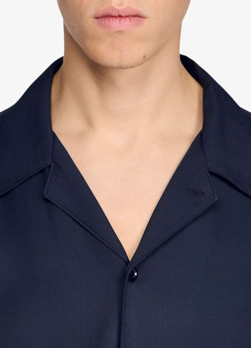 Sandro Regular fit overhemd  - detail 2 midnight blue