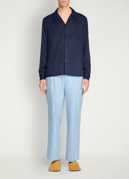 Sandro Regular fit overhemd  - detail 3 midnight blue