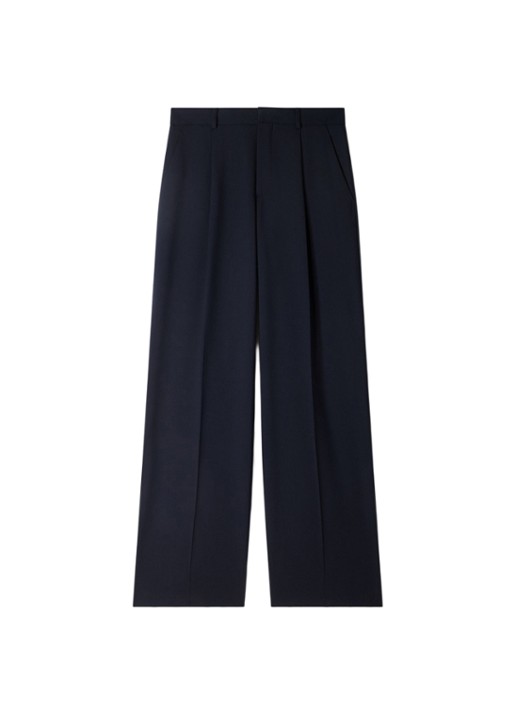 Sandro Regular fit pantalon van wol met steekzakken