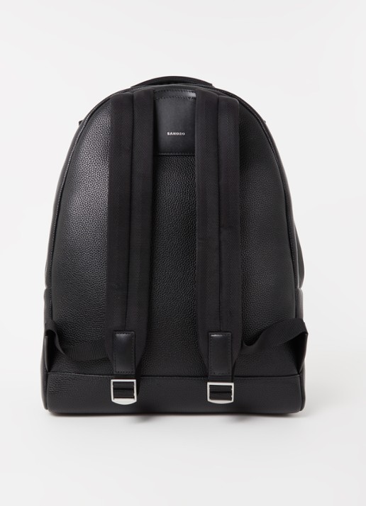 Sandro Rugzak met 13 inch laptopvak en logo - achterkant zwart