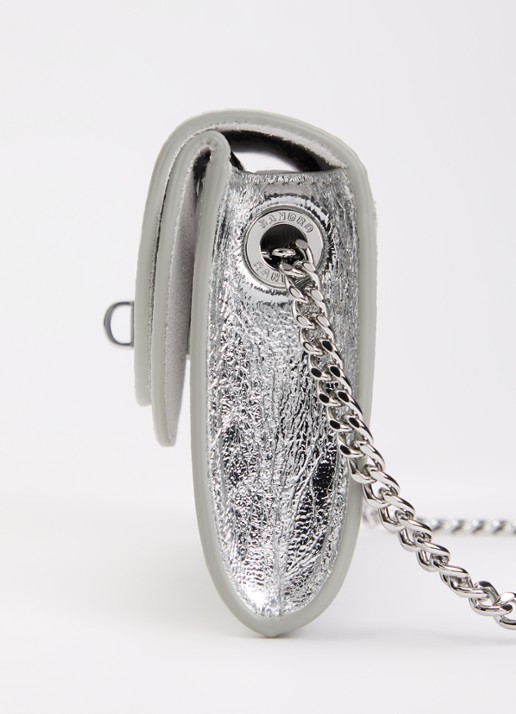 Sandro Schoudertas van leer - detail 2 zilver