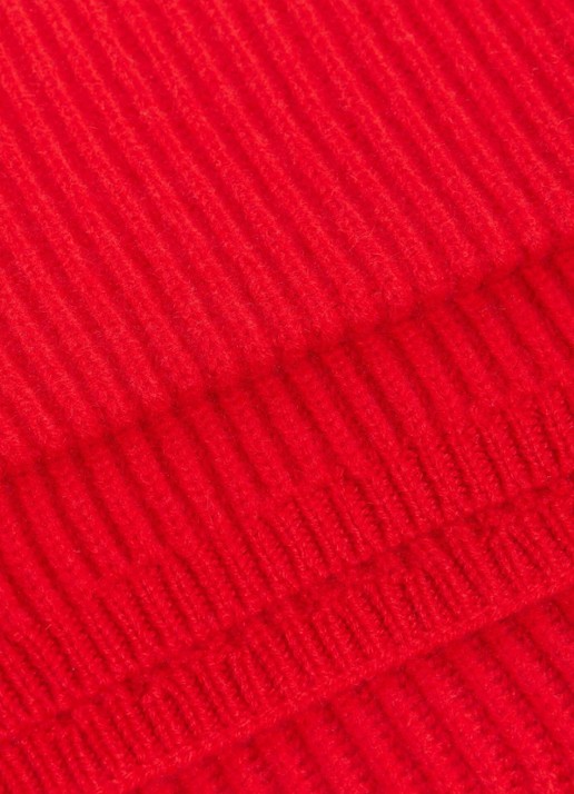 Sandro Sjaal in kasjmierblend - detail rood