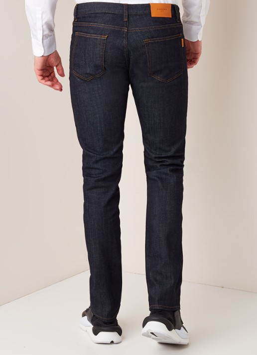 Sandro Slim fit jeans met donkere wassing - achterkant 5 indigo