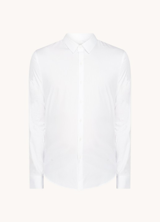 Sandro Slim fit overhemd met stretch - voorkant wit