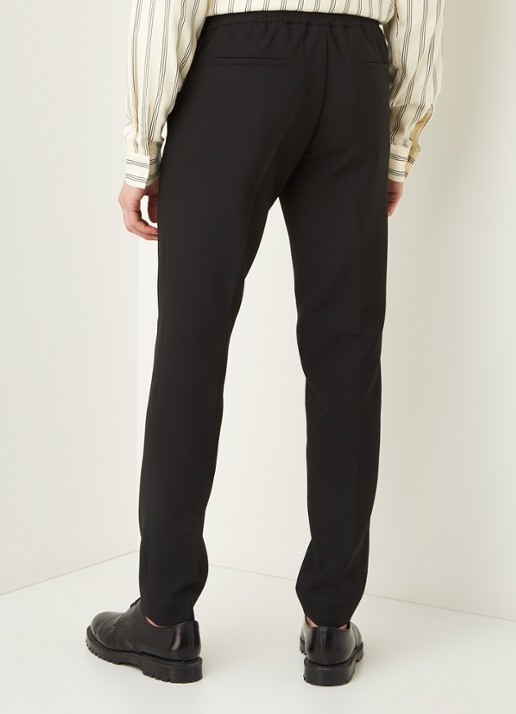 Sandro Slim fit pantalon met steekzakken - achterkant 3 zwart