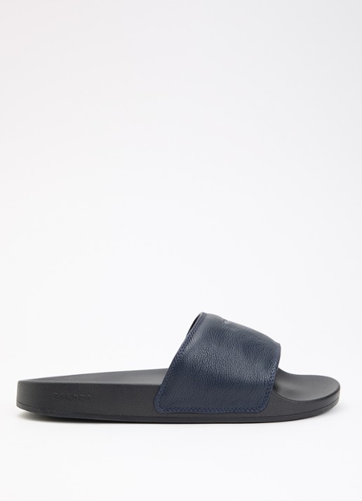 Sandro Slipper van leer met logo