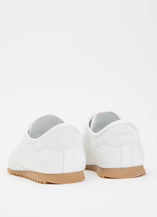 Sandro Sneaker van leer - achterkant wit