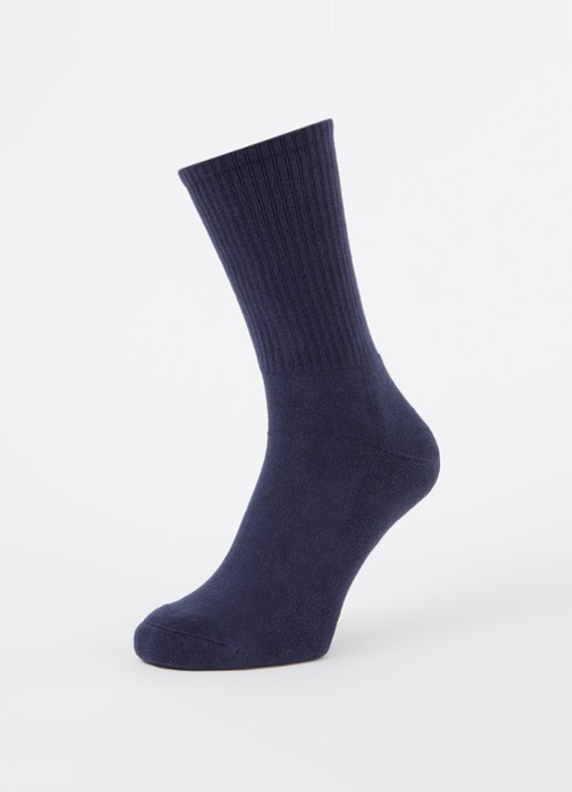 Sandro Sokken met logoborduring - detail donkerblauw