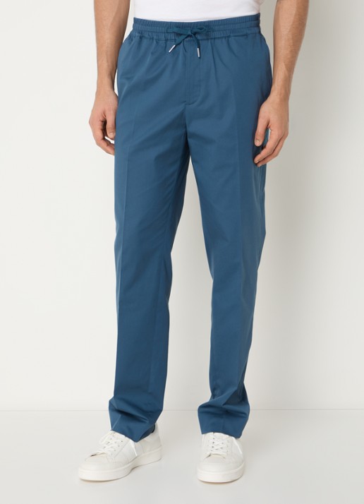 Sandro Straight fit chino  met steekzakken - detail petrol