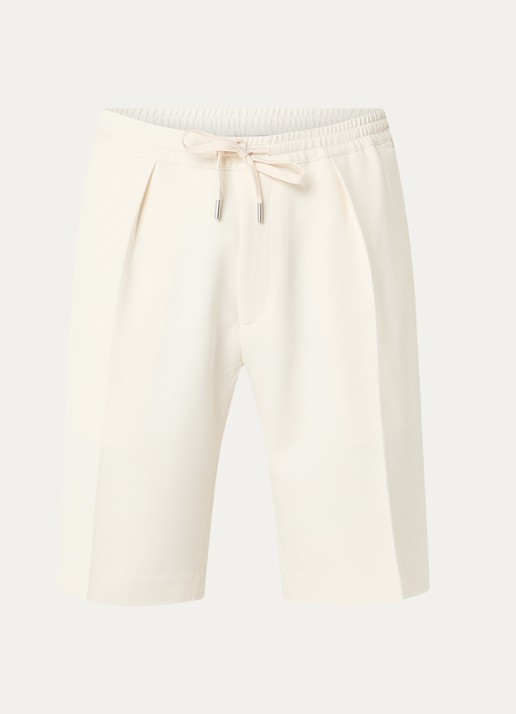 Sandro Straight fit korte broek met steekzakken - voorkant 2 creme