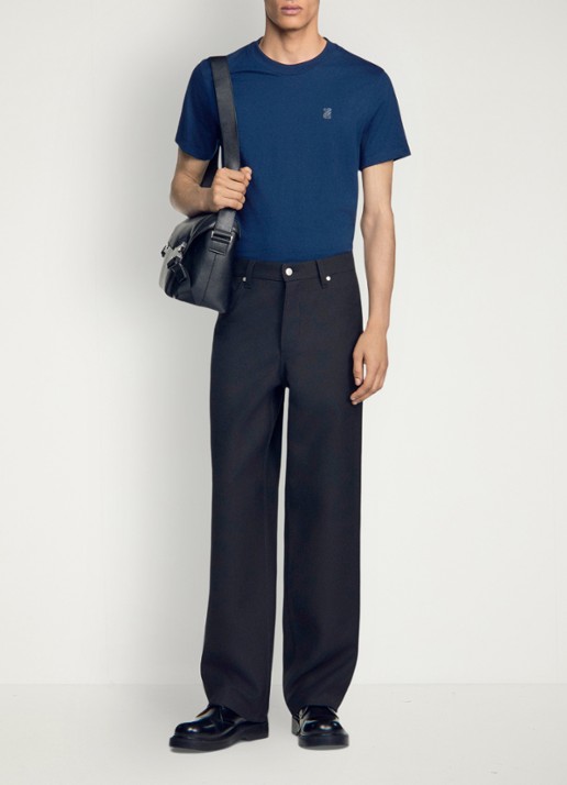 Sandro Straight fit pantalon met steekzakken - detail 4 zwart