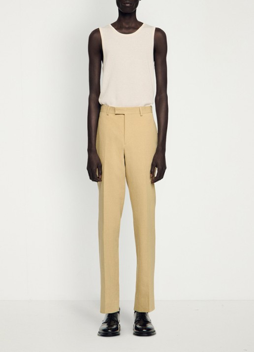Sandro Straight fit pantalon - detail 4 sand / beige